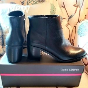 New never worn Vince Camuto leather booties.